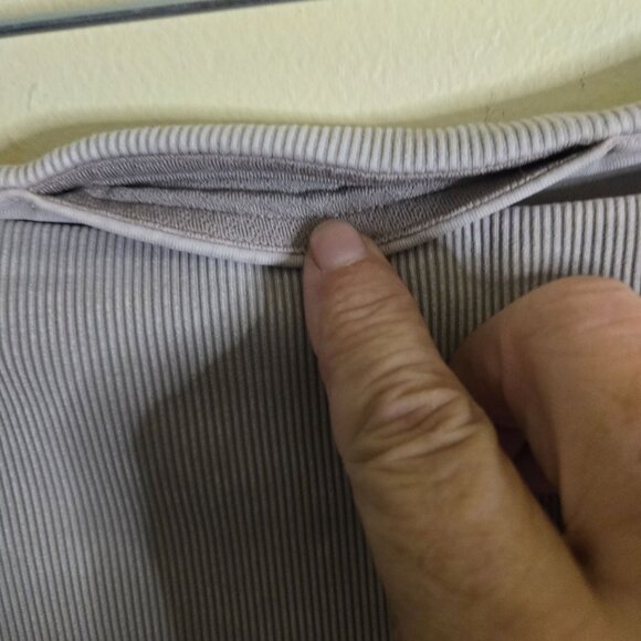 Lululemon Wunder Under Cropped 23" Ribbed Washed French Clay Leggings Size 10 - Picture 7 of 8